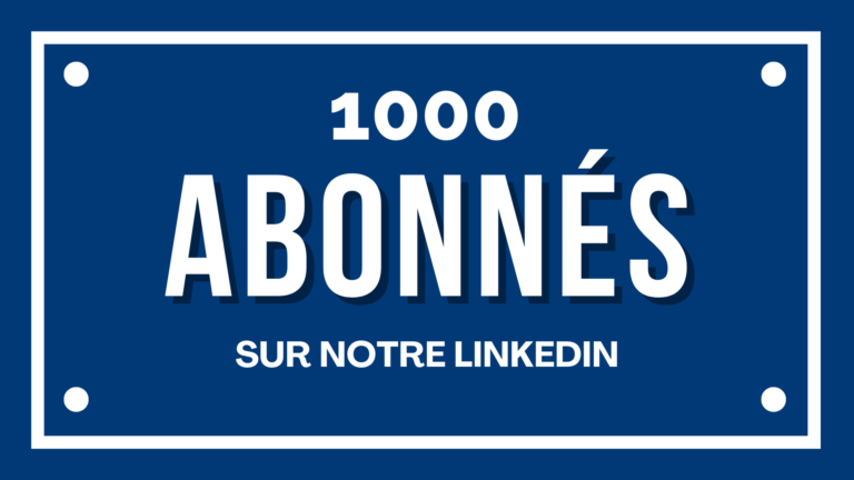 1000 abonnés sur LinkedIn - actualités